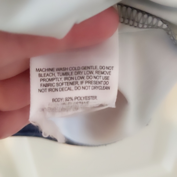 Columbia Navy White Gray Small T Shirt - Picture 3 of 7